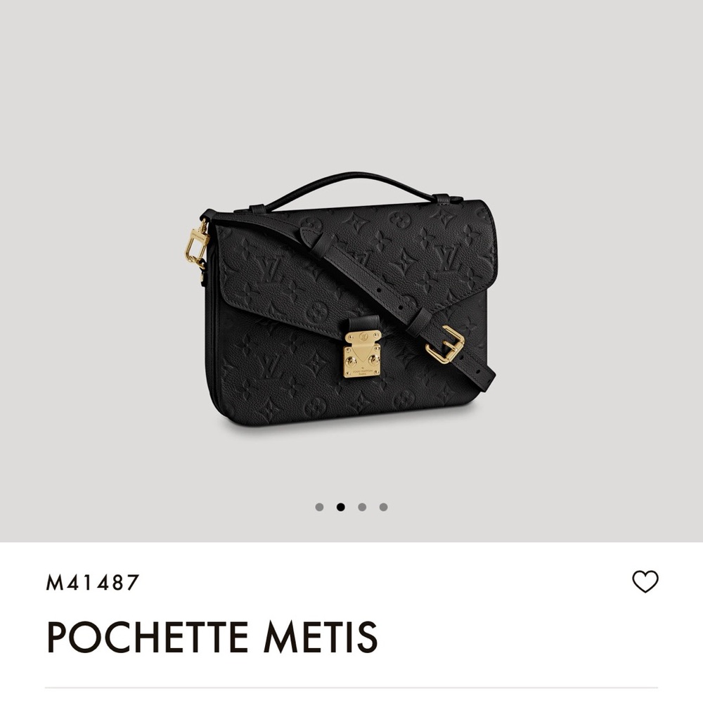 Louis Vuitton Pochette Metis in Black with Gold Accents